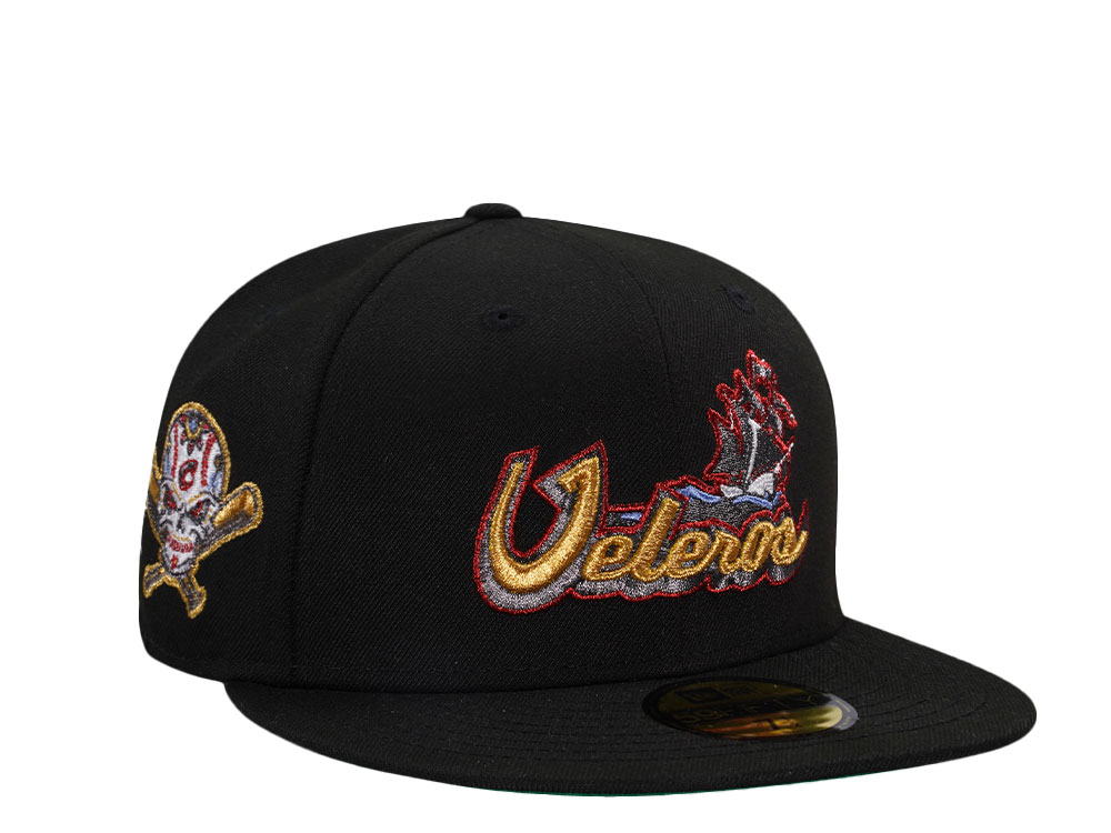 New Era Columbus Clippers Veleros Black Metallic Edition 59Fifty Fitted Gorra