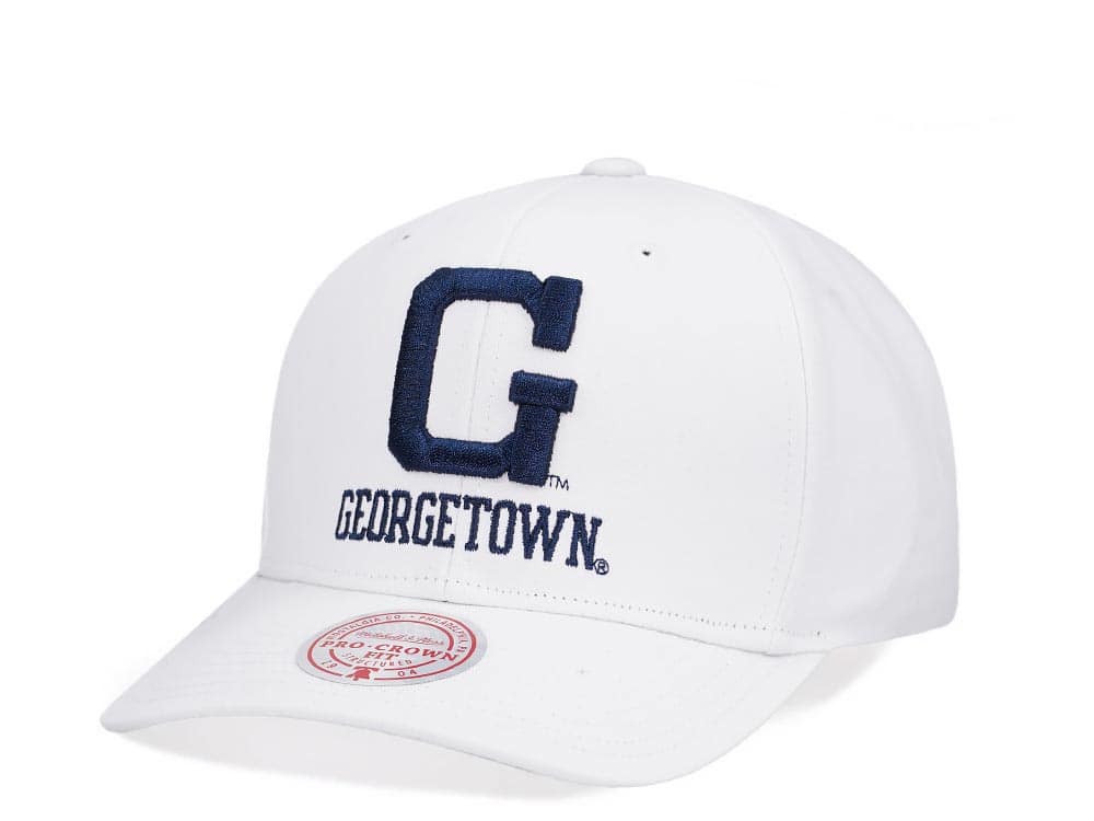 Mitchell & Ness Georgetown University All in Pro White Snapback Gorra