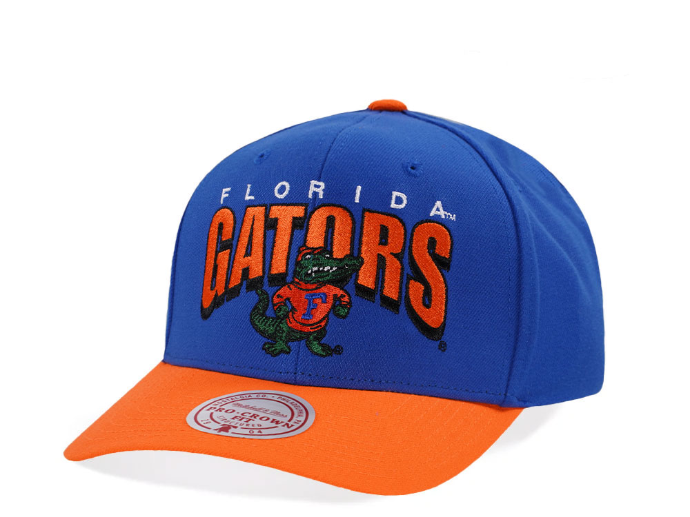 Mitchell & Ness Florida Gators Pro Crown Fit Blue Snapback Gorra