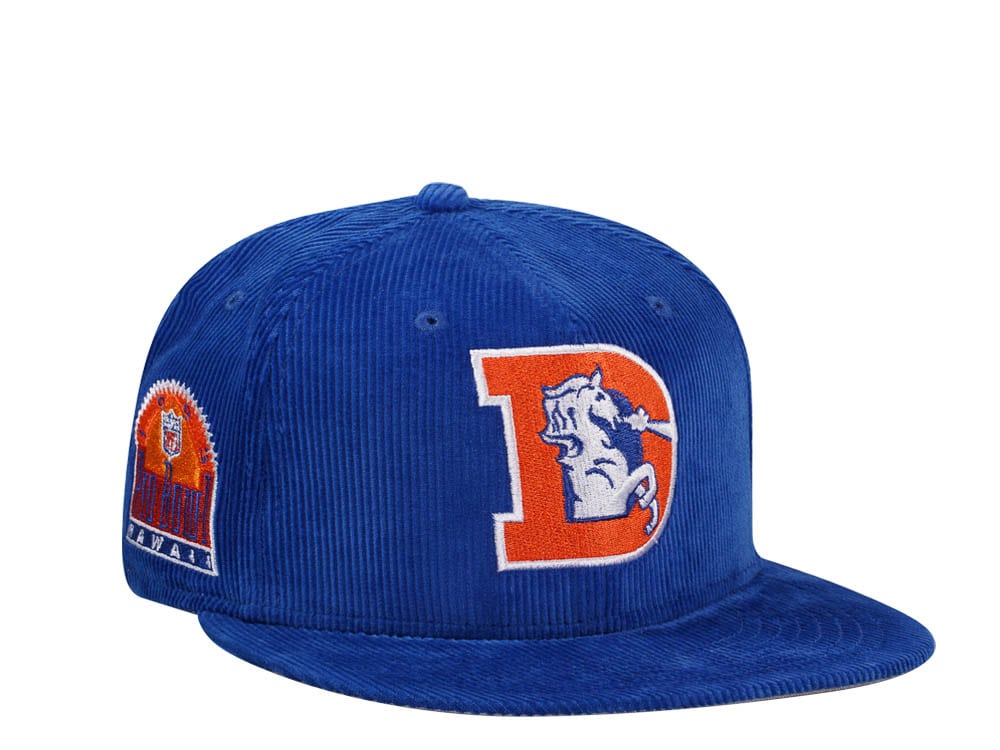 New Era Denver Broncos Pro Bowl Hawaii 1993 Throwback Cord Edition 59Fifty Fitted Gorra