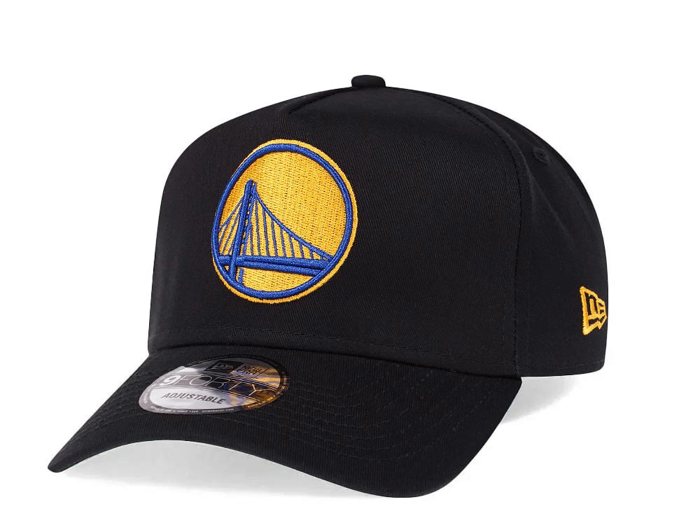 New Era Golden State Warriors Black 9Forty A Frame Snapback Gorra