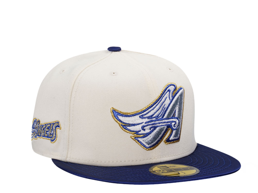 New Era Anaheim Angels Chrome Satin Brim Two Tone Edition 59Fifty Fitted Gorra