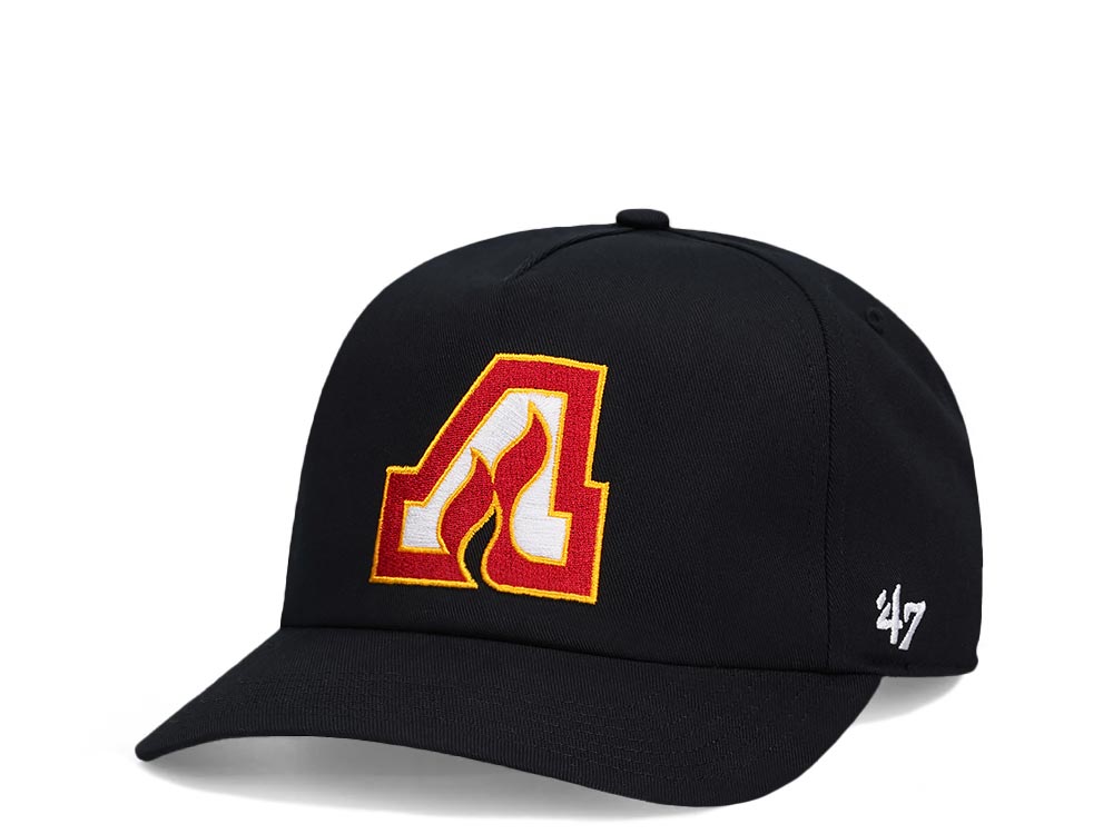 47Brand Atlanta Flames Vintage Black Nantasket Captain Snapback Gorra