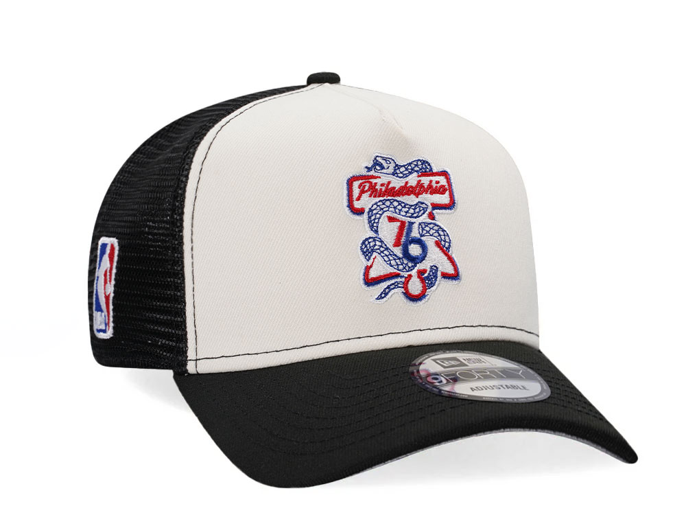 New Era Philadelphia 76ers Classic Two Tone Edition Trucker A Frame Snapback Gorra