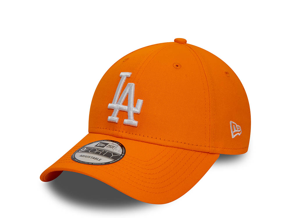 New Era Los Angeles Dodgers League Essential Orange 9Forty Strapback Gorra