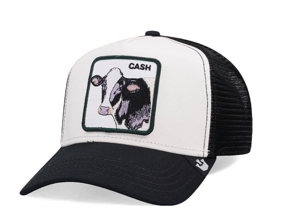 Goorin Bros The Cash Cow Black White Trucker Snapback Gorra