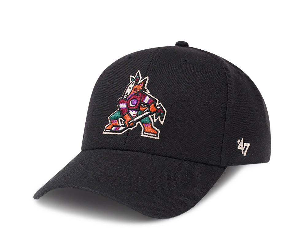 47Brand Arizona Coyotes Black Classic Strapback Gorra