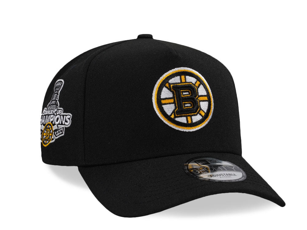 New Era Boston Bruins Stanley Cup Champions 2011 Black Edition 9Forty A Frame Snapback Gorra