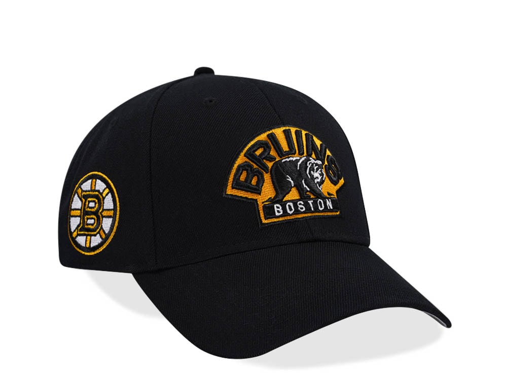 47Brand Boston Bruins Black Sure Shot MVP Snapback Gorra