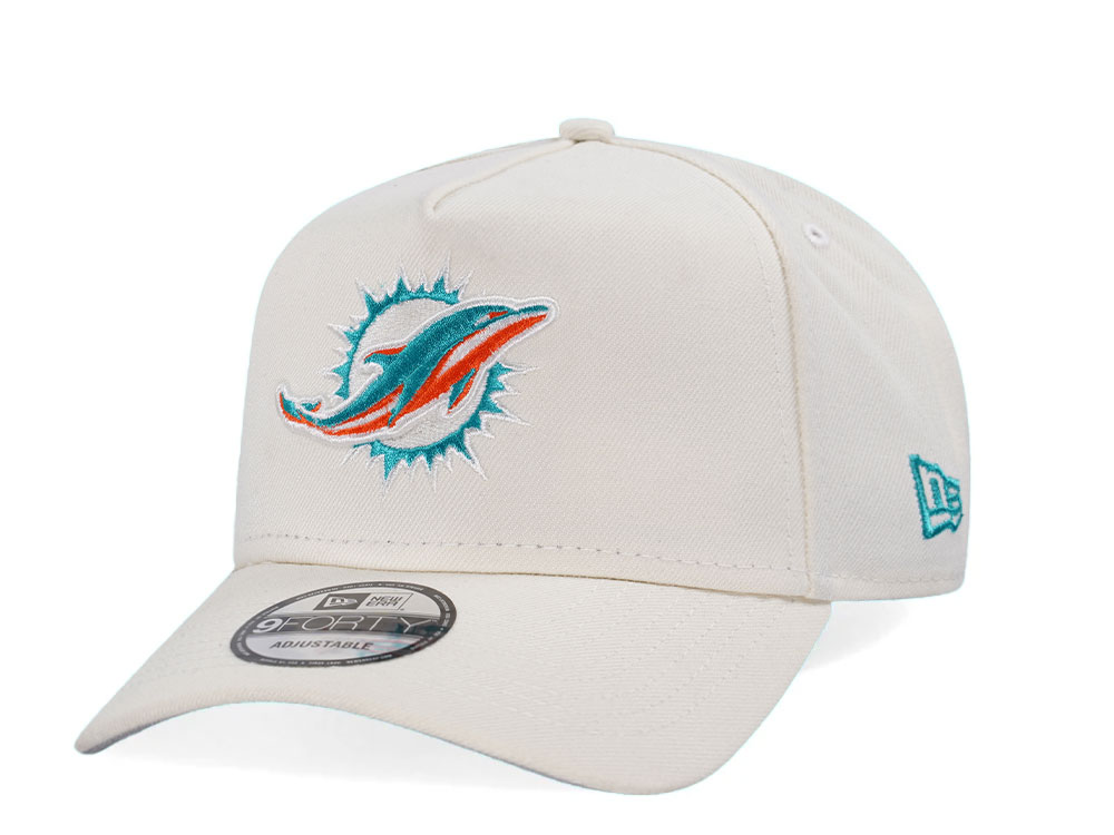 New Era Miami Dolphins Chrome Edition 9Forty A Frame Snapback Gorra