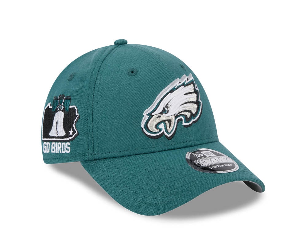 New Era Philadelphia Eagles NFL24 Draft 9Forty Stretch Snapback Gorra