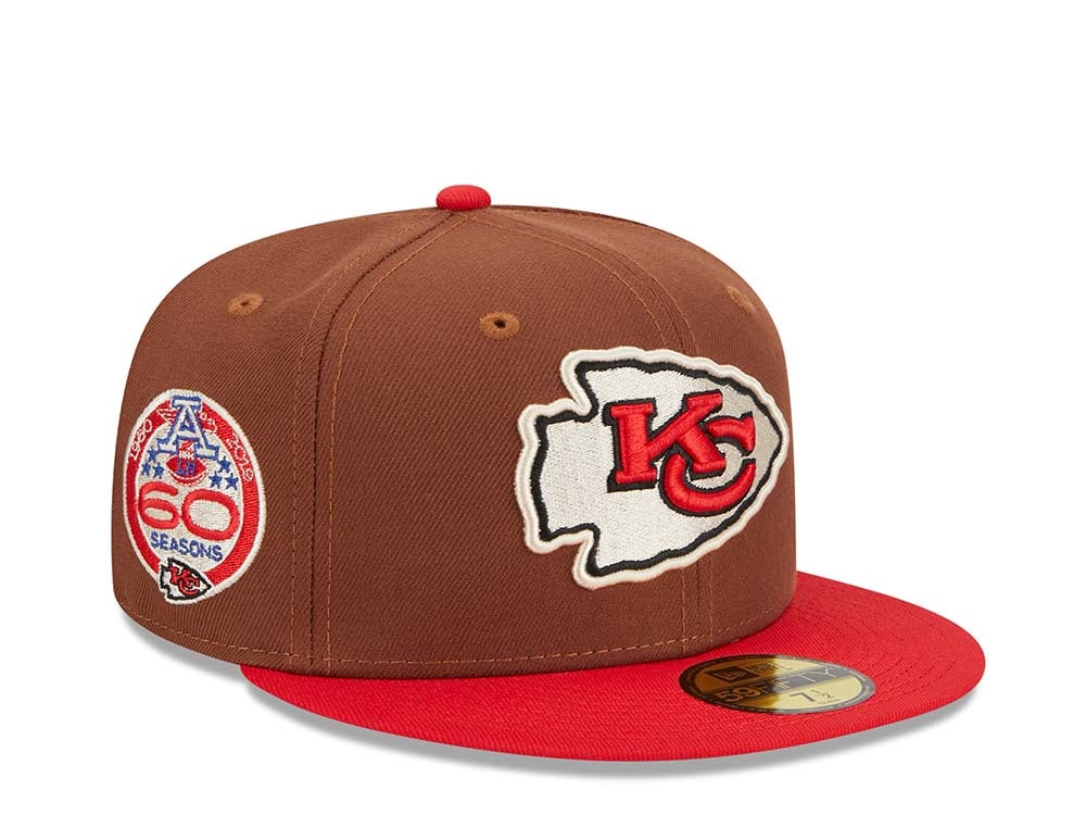 New Era Kansas City Chiefs 60th Anniversary Harvest Two Tone Edition 59Fifty Fitted Gorra