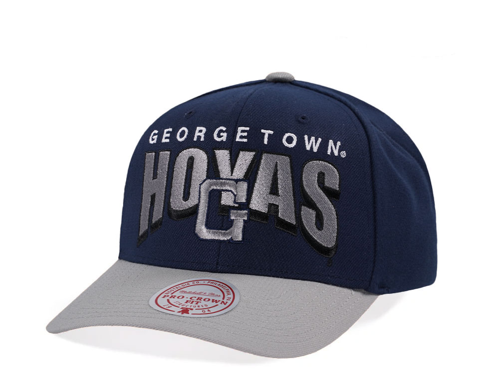 Mitchell & Ness Georgetown Hoyas Pro Crown Fit Navy Snapback Gorra