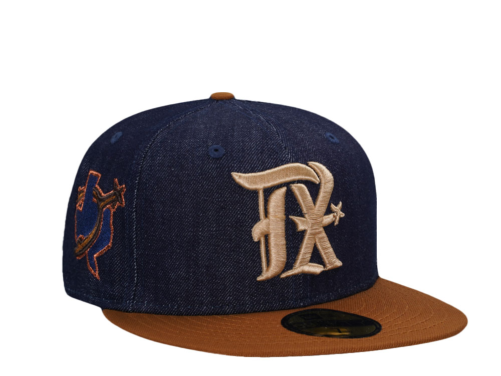 New Era Texas Rangers Denim Prime Two Tone Edition 59Fifty Fitted Gorra