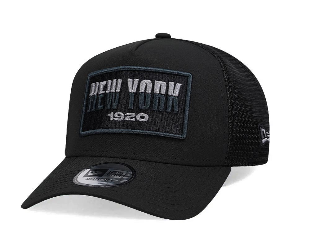 New Era USA State New York 1920 Black Trucker Snapback Gorra