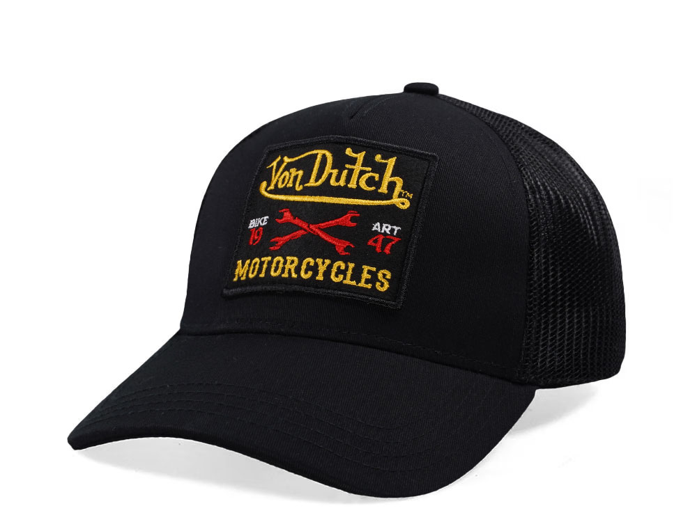 Von Dutch Square Patch Black Trucker Edition Snapback Gorra