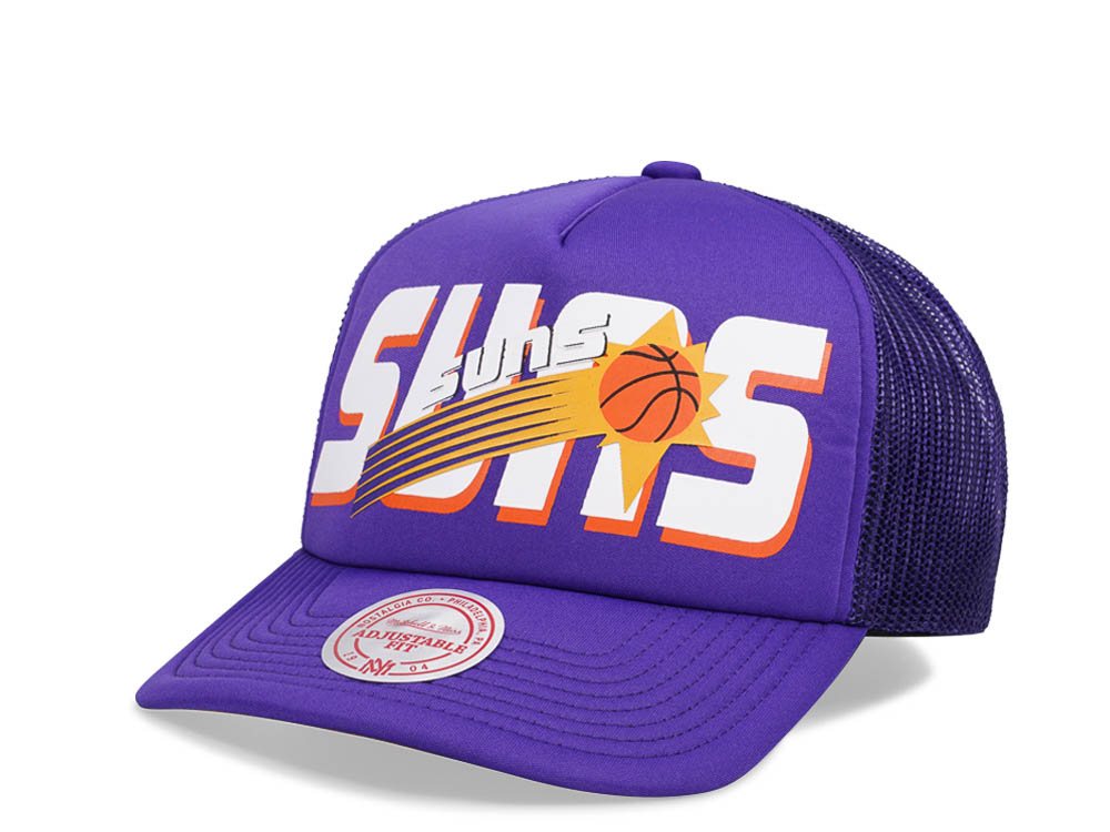 Mitchell & Ness Phoenix Suns Purple Billboard Trucker Snapback Gorra