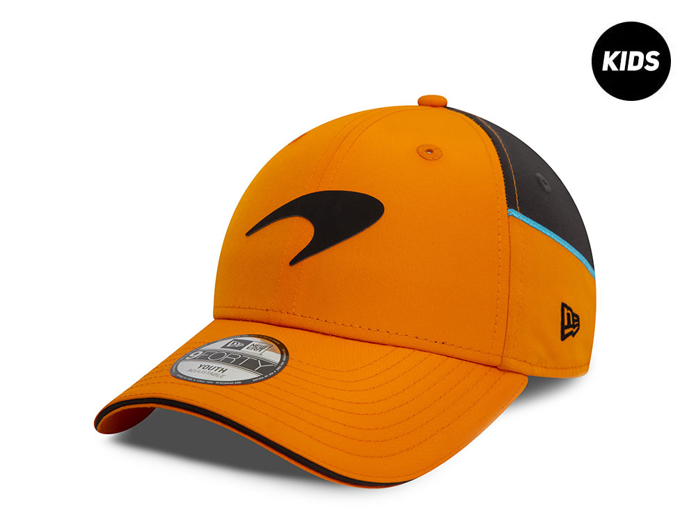 New Era McLaren Racing Orange Kids Edition 9Forty Snapback Gorra