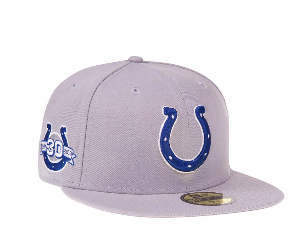 New Era Indianapolis Colts 30th Anniversary Gray Classic Prime Edition 59Fifty Fitted Gorra