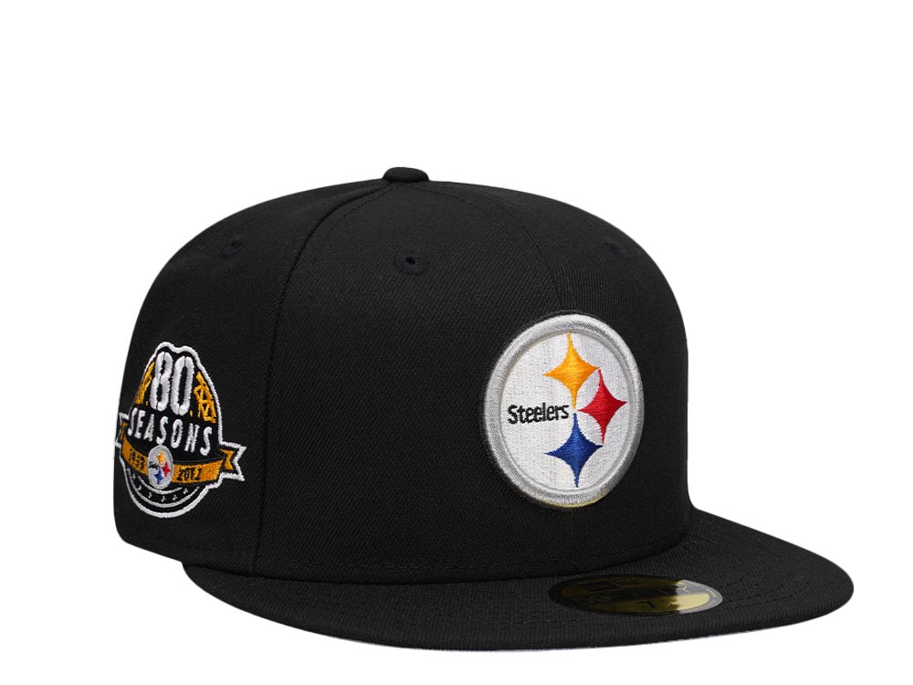 New Era Pittsburgh Steelers 80 Seasons Black Classic Edition 59Fifty Fitted Gorra