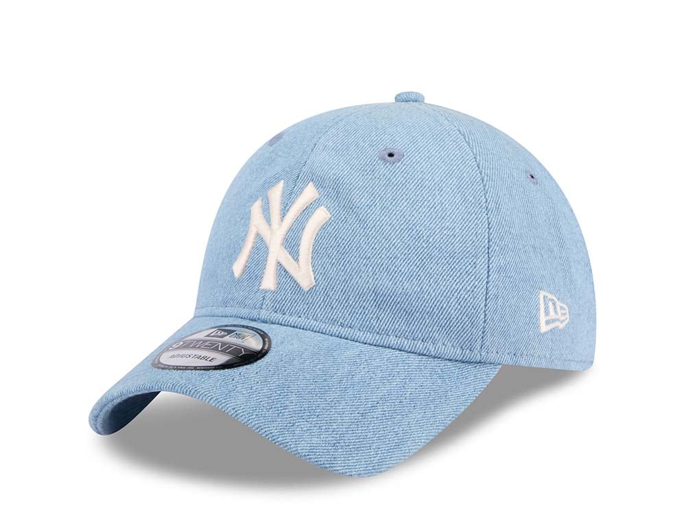 New Era New York Yankees Washed Denim 9Twenty Strapback Gorra