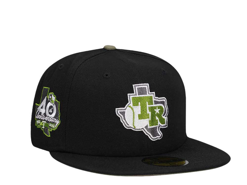 New Era Texas Rangers 40th Anniversary Black Edition 59Fifty Fitted Gorra