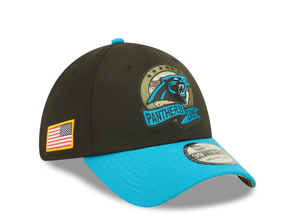 New Era Carolina Panthers Salute to Service 2022 39Thirty Stretch Gorra