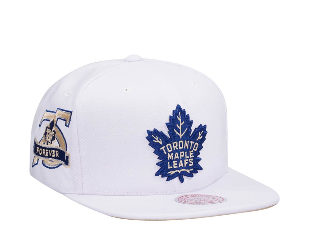 Mitchell & Ness Toronto Maple Leafs 75th Anniversary Winter White Snapback Gorra