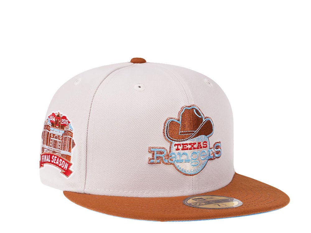 New Era Texas Rangers Final Season 2019 Stone Copper Prime Edition 59Fifty Fitted Gorra