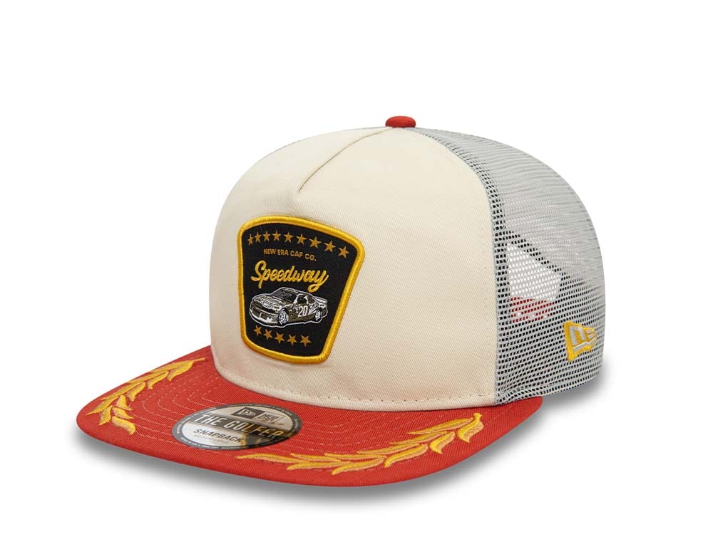 New Era Motorsport Racing Trucker Golfer Snapback Gorra