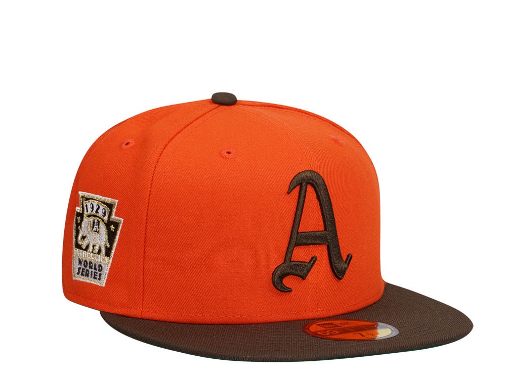 New Era Philadelphia Athletics World Series 1929 Orange Two Tone Edition 59Fifty Fitted Gorra