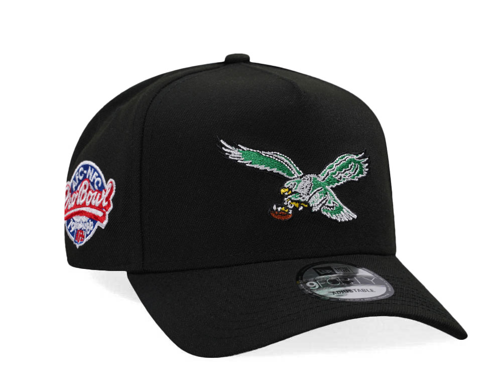 New Era Philadelphia Eagles Pro Bowl 1986 Black Classic Edition 9Forty A Frame Snapback Gorra