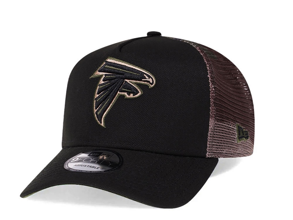 New Era Atlanta Falcons Camo 9Forty A Frame Trucker Snapback Gorra