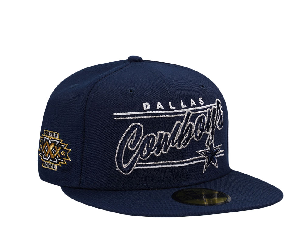 New Era Dallas Cowboys Super Bowl 30 Navy Edition 59Fifty Fitted Gorra