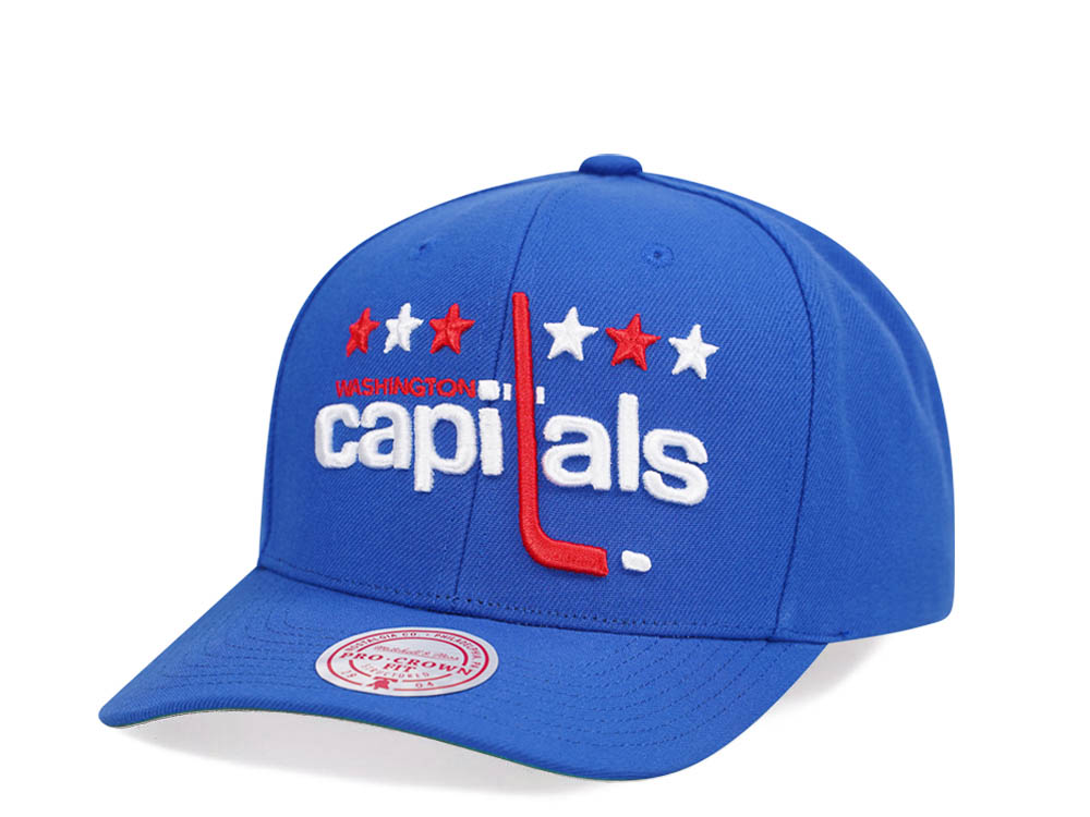 Mitchell & Ness Washington Capitals Team Ground 2.0 Pro Blue Snapback Gorra