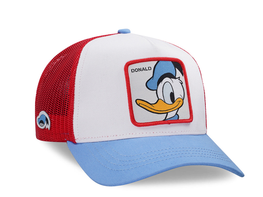 Capslab Disney Donald Duck White Blue Trucker Snapback Gorra