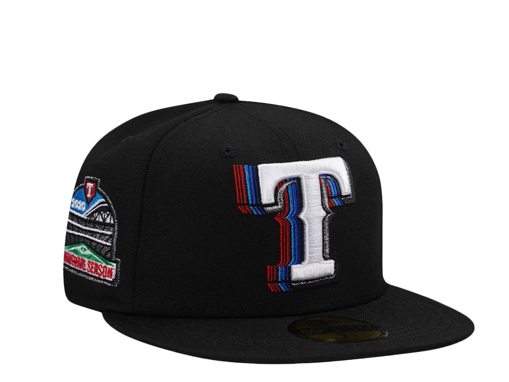 New Era Texas Rangers Inaugural Season 2020 Cacading Black Edition 59Fifty Fitted Gorra