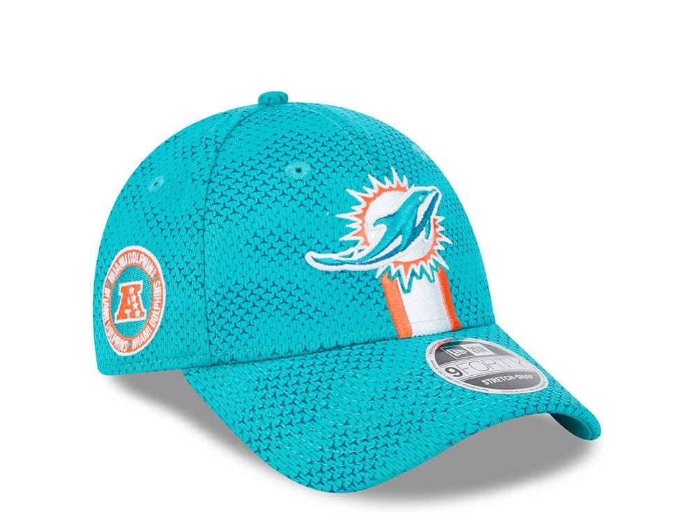 New Era Miami Dolphins Sideline 2024 9Forty Stretch Snapback Casquette