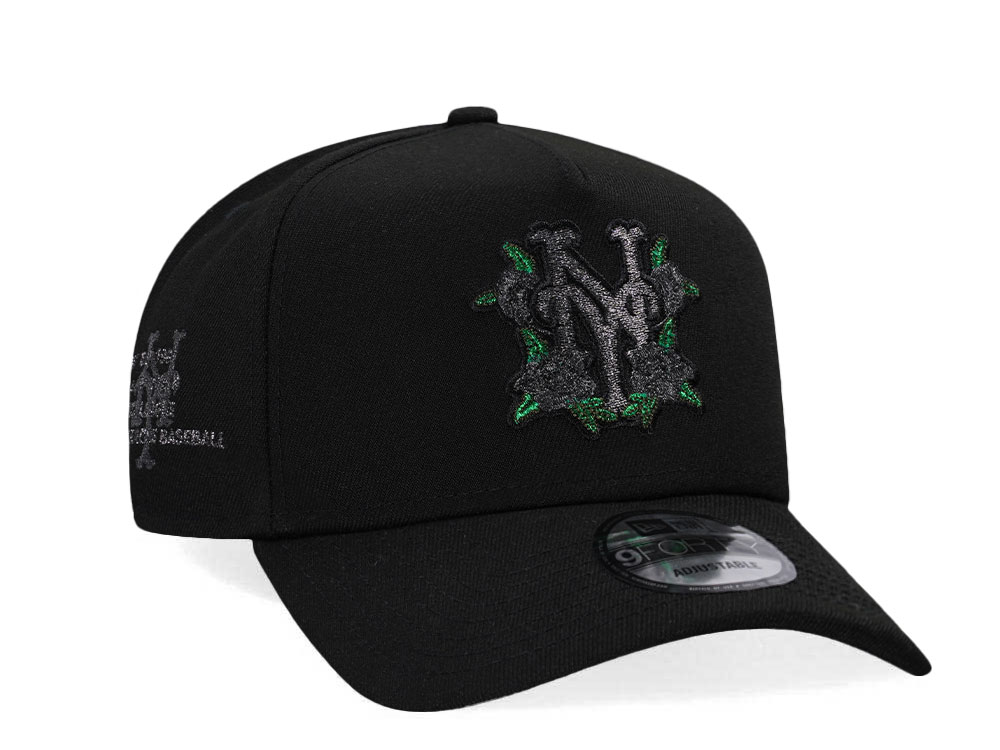 New Era New York Mets Est 1962 Black Metallic Edition A Frame Snapback Gorra