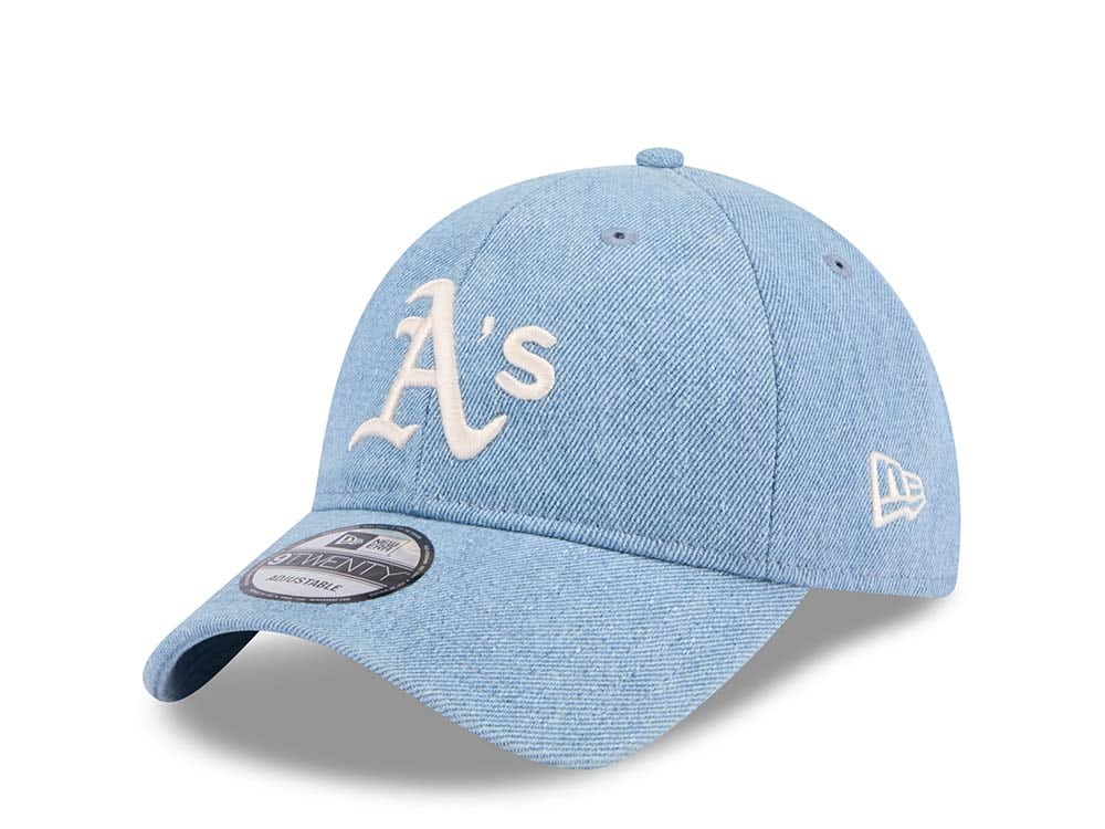 New Era Oakland Athletics Washed Denim 9Twenty Strapback Gorra