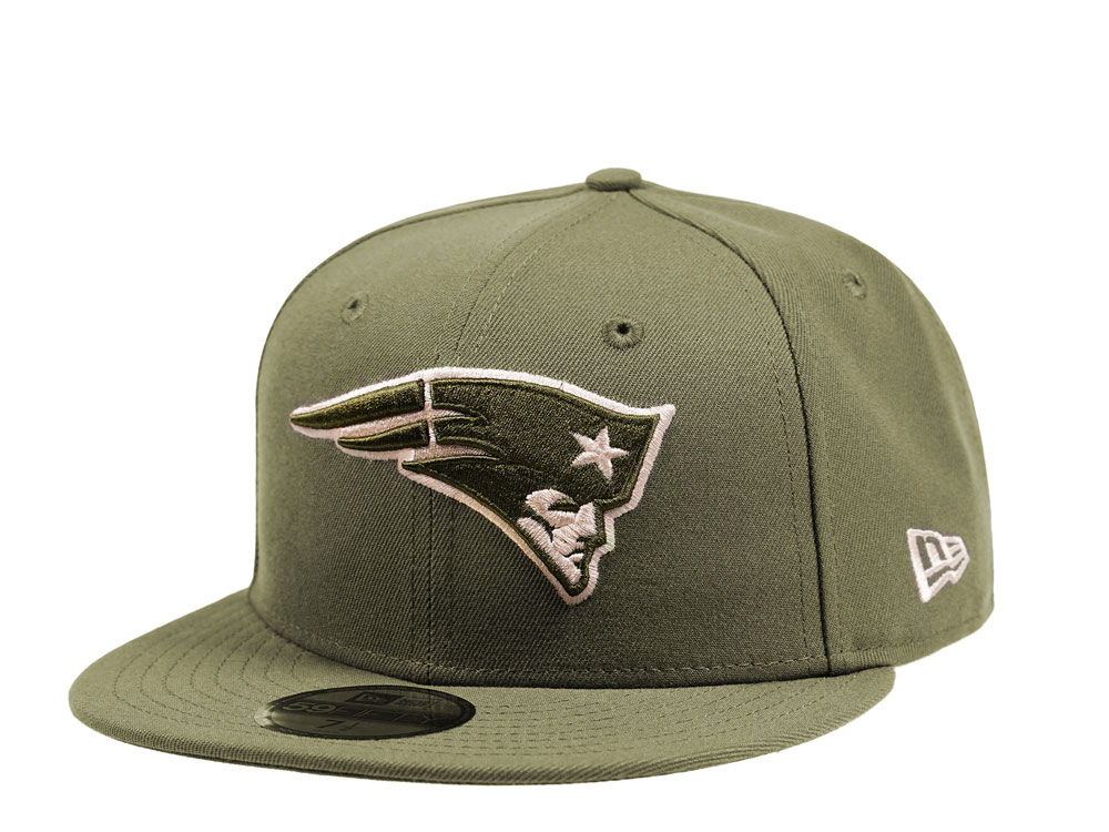 New Era New England Patriots Army Green Edition 59Fifty Fitted Gorra