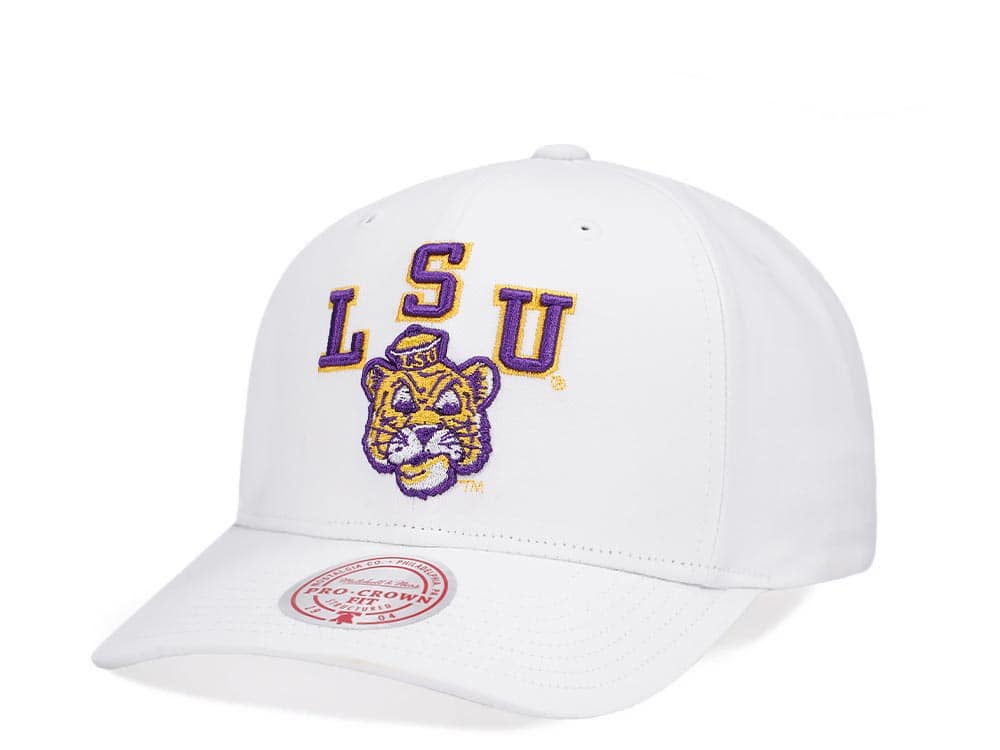 Mitchell & Ness Louisiana State University All in Pro White Snapback Gorra