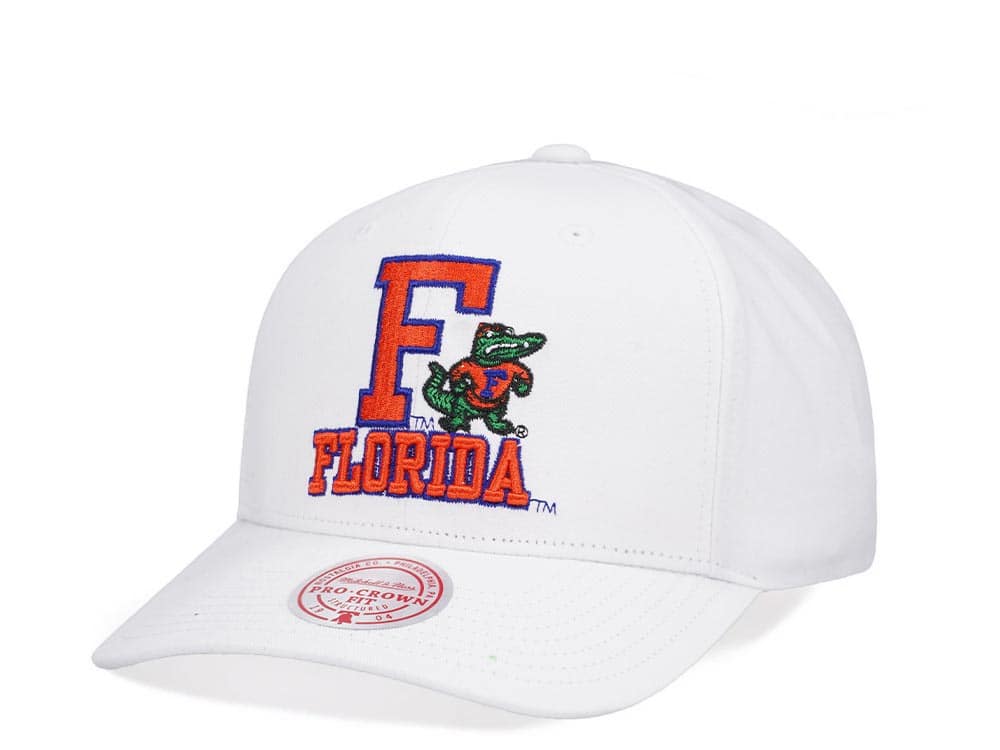 Mitchell & Ness University of Florida All in Pro White Snapback Gorra