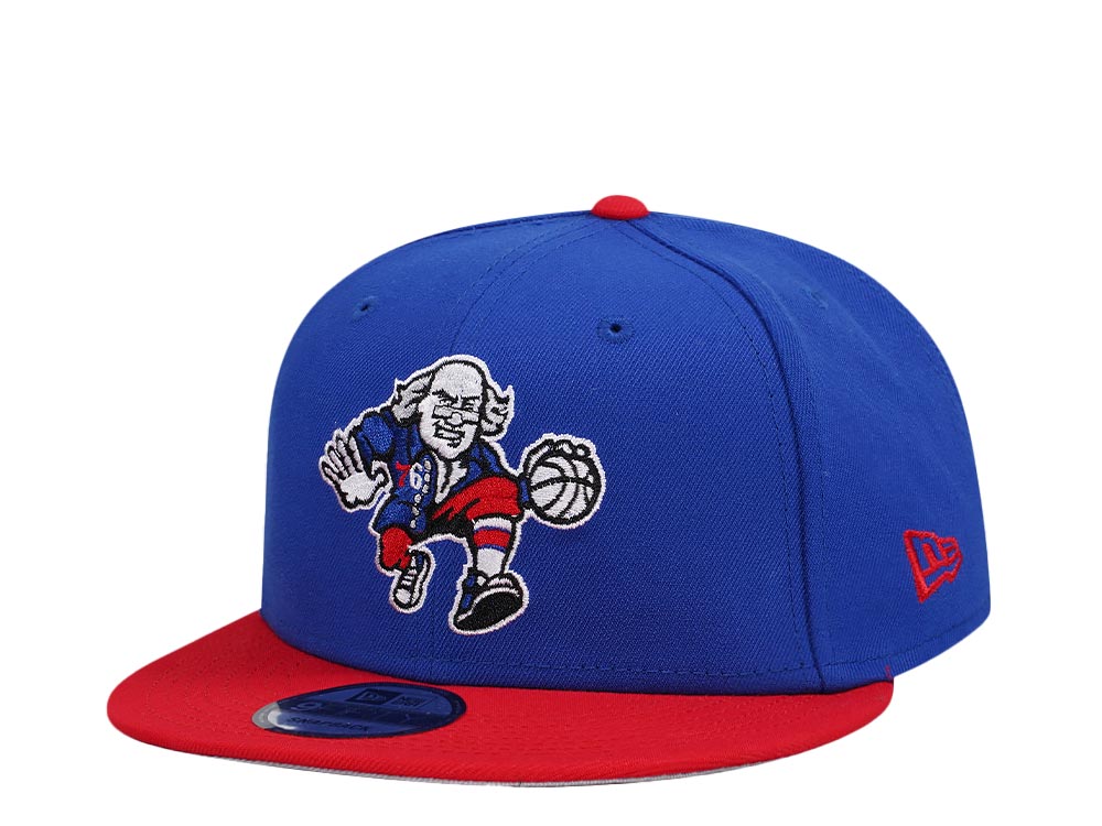 New Era Philadelphia 76ers Blue Red Two Tone Edition 9Fifty Snapback Gorra