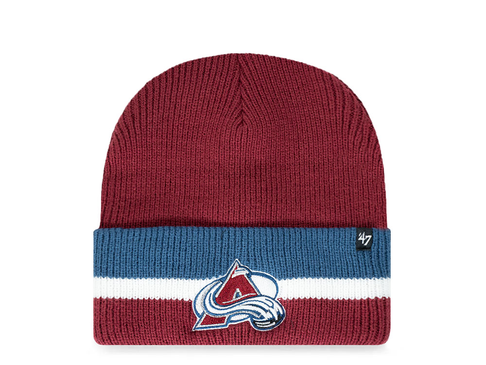 47Brand Colorado Avalanche Cardinal Split Gorra