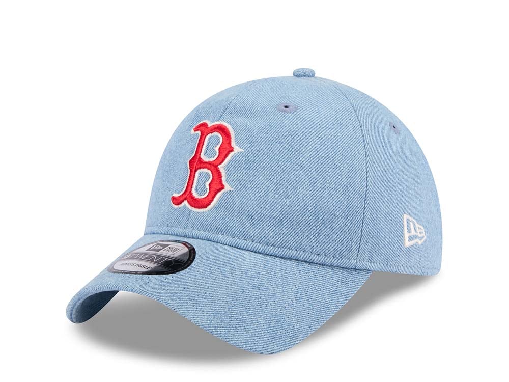 New Era Boston Red Sox Washed Denim 9Twenty Strapback Gorra