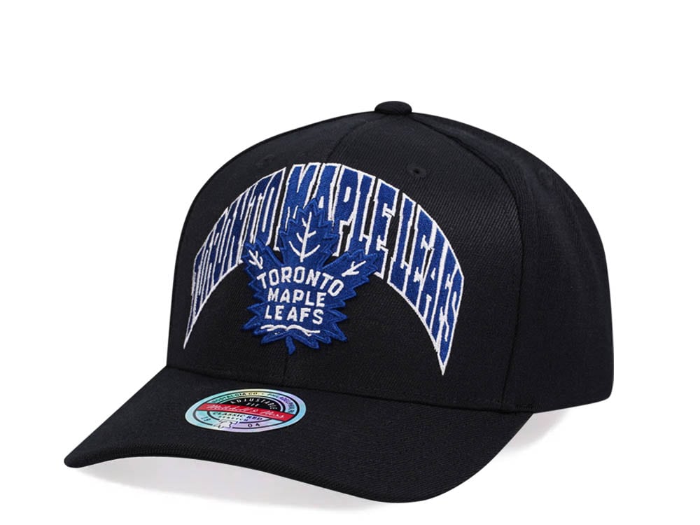 Mitchell & Ness Toronto Maple Leafs Letterman Type Hardwood Classic Red Flex Snapback Gorra