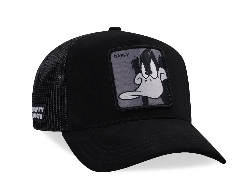 Capslab Looney Tunes Daffy Duck Black Trucker Snapback Gorra