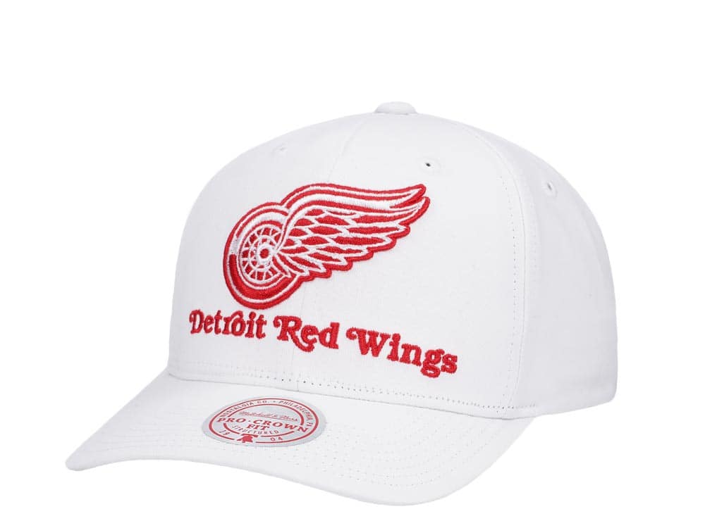 Mitchell & Ness Detroit Red Wings All in Pro White Snapback Gorra