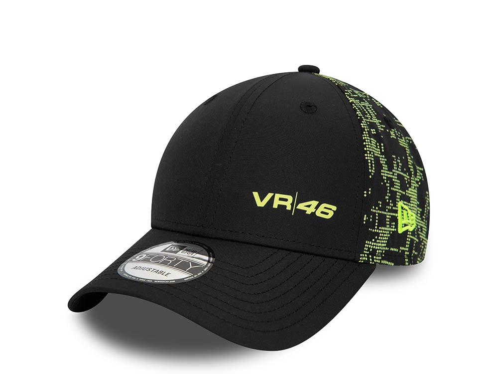 New Era Vr46 Poly Print Black 9Forty Snapback  Gorra